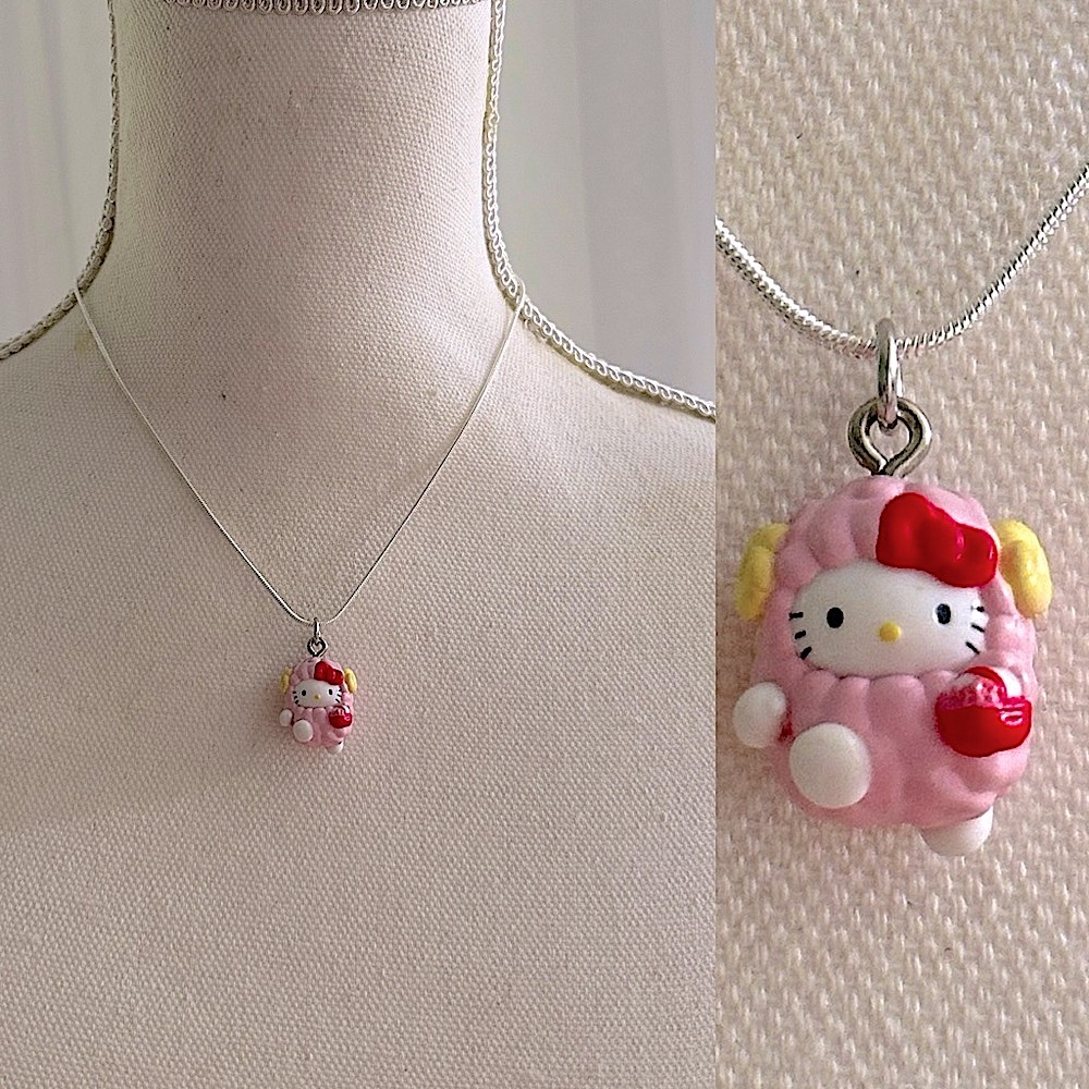 Hello Kitty Pink Pendant Necklace